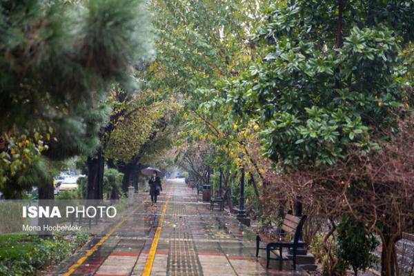 بارش باران در 14 استان، نفوذ توده هوای سرد به کشور بارش باران در 14 استان، نفوذ توده هوای سرد به کشور