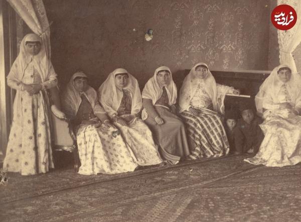 عکس های دیده نشده از همسران و دختران مظفرالدین شاه قاجار
